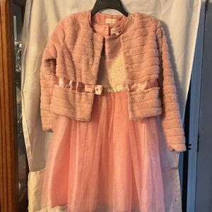 Biscotti Pink Formal Kids Dress with Jacket